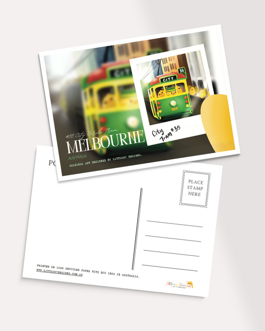 #35 City Circle Tram Melbourne Postcard