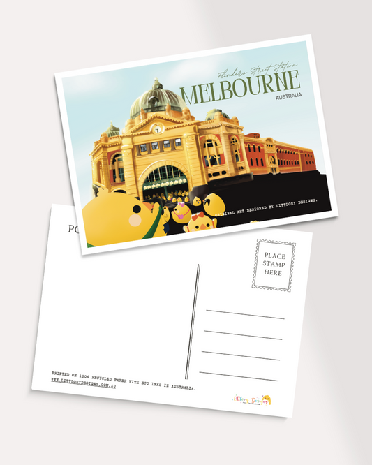 Flinders Street Station Melbourne Postcard