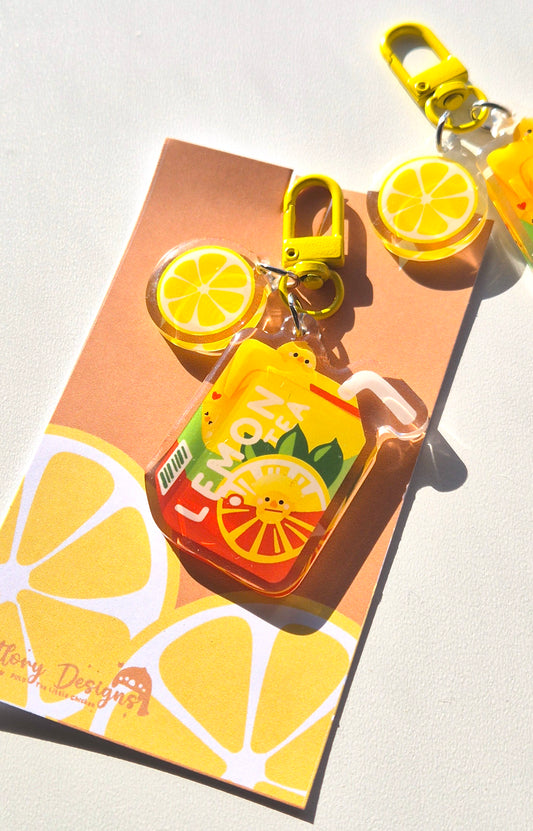 Lemon Tea Keychain