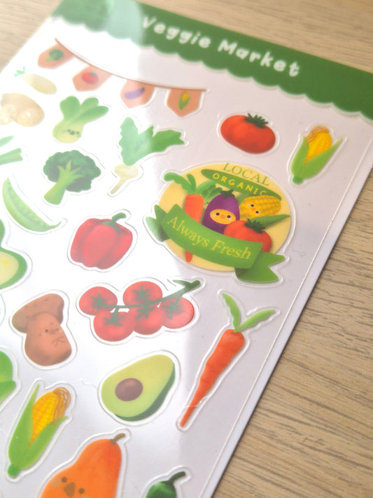 Veggie Market Sticker Sheet