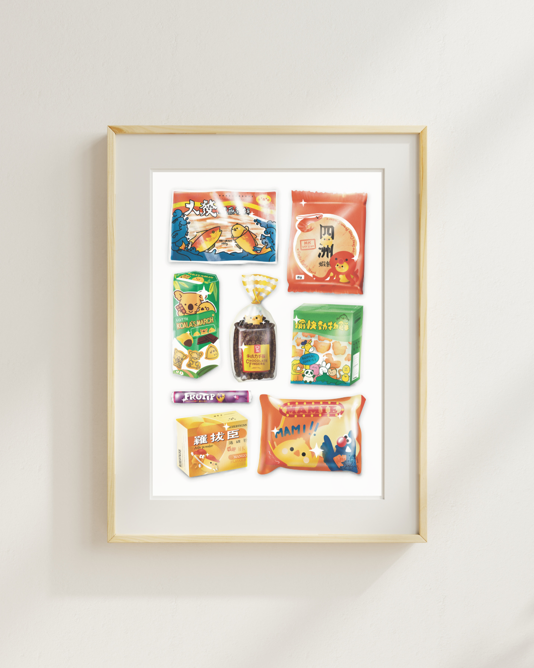 Childhood Snacks Art Print