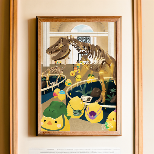 Dino Museum Art Print