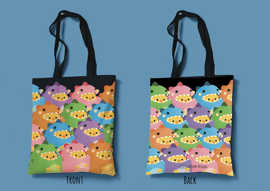 Dino Pattern Tote Bag