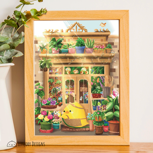 Flower Shop Art Print
