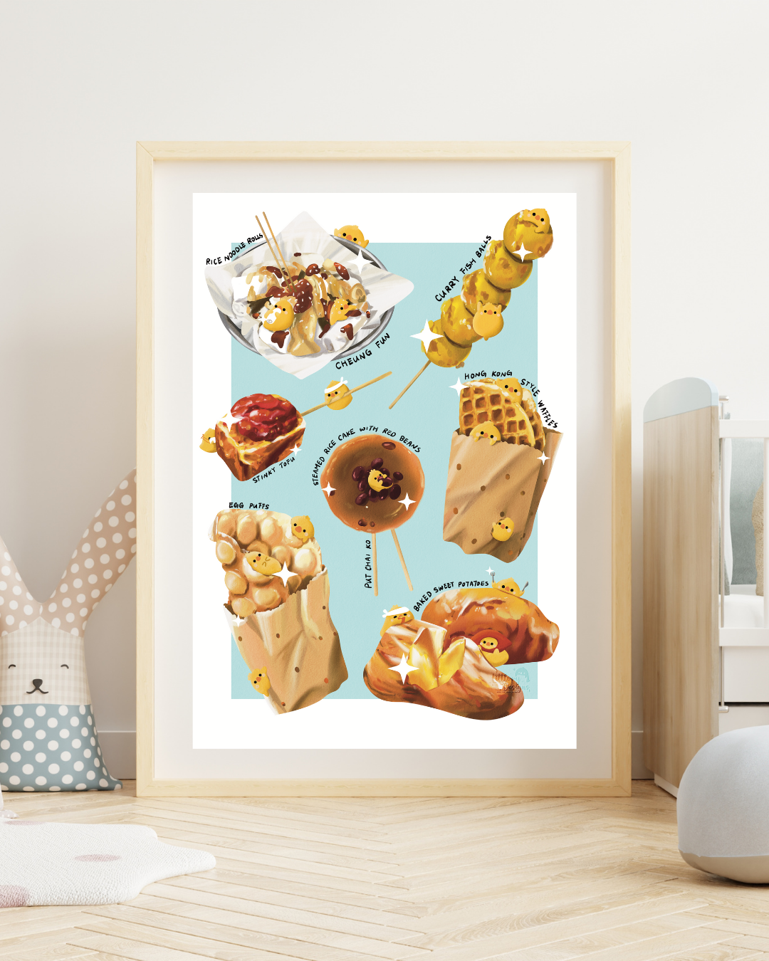 Hong Kong Street Food Art Print