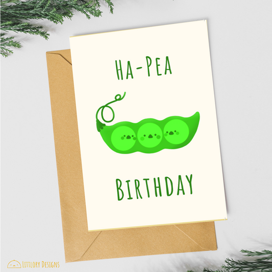 Ha-Pea Birthday Card