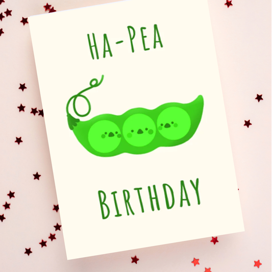 Ha-Pea Birthday Card