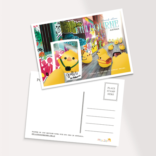 Hosier Lane Graffiti Melbourne Postcard