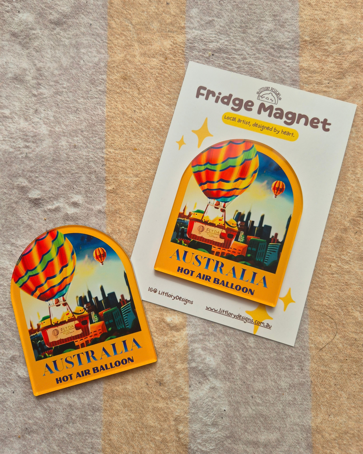 Hot Air Balloon Fridge Magnet