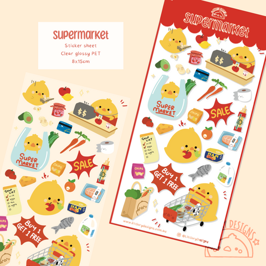 Supermarket Sticker Sheet