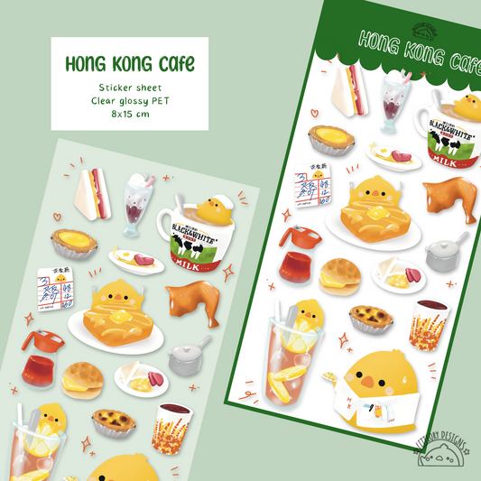 HK cafe Sticker Sheet
