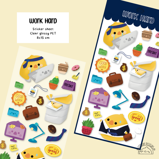 Work Hard Sticker Sheet