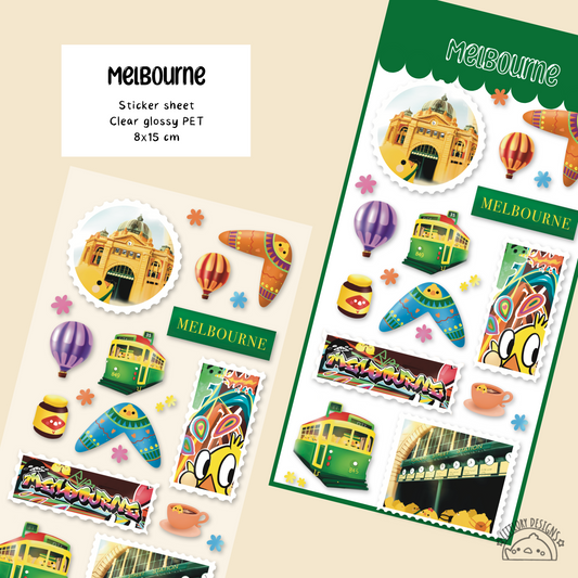 Melbourne Sticker Sheet