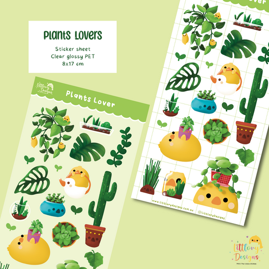 Plants Lover Sticker Sheet