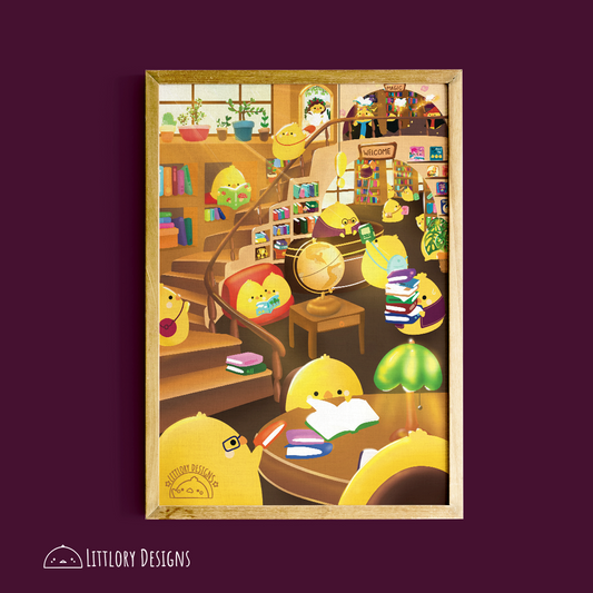 The Library Art Print