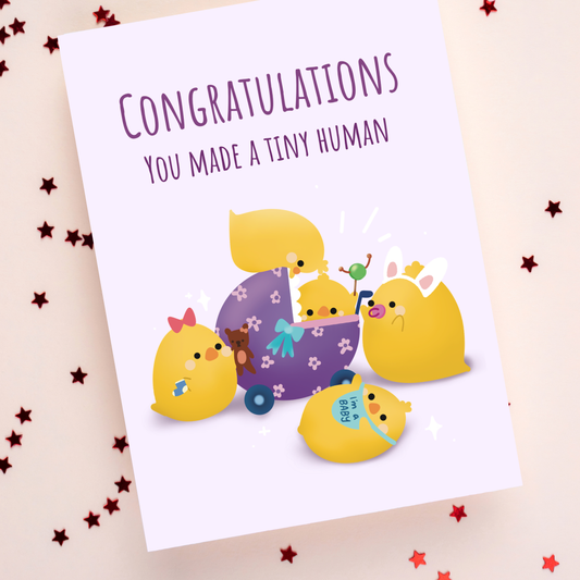 You Made a Tiny Human Card