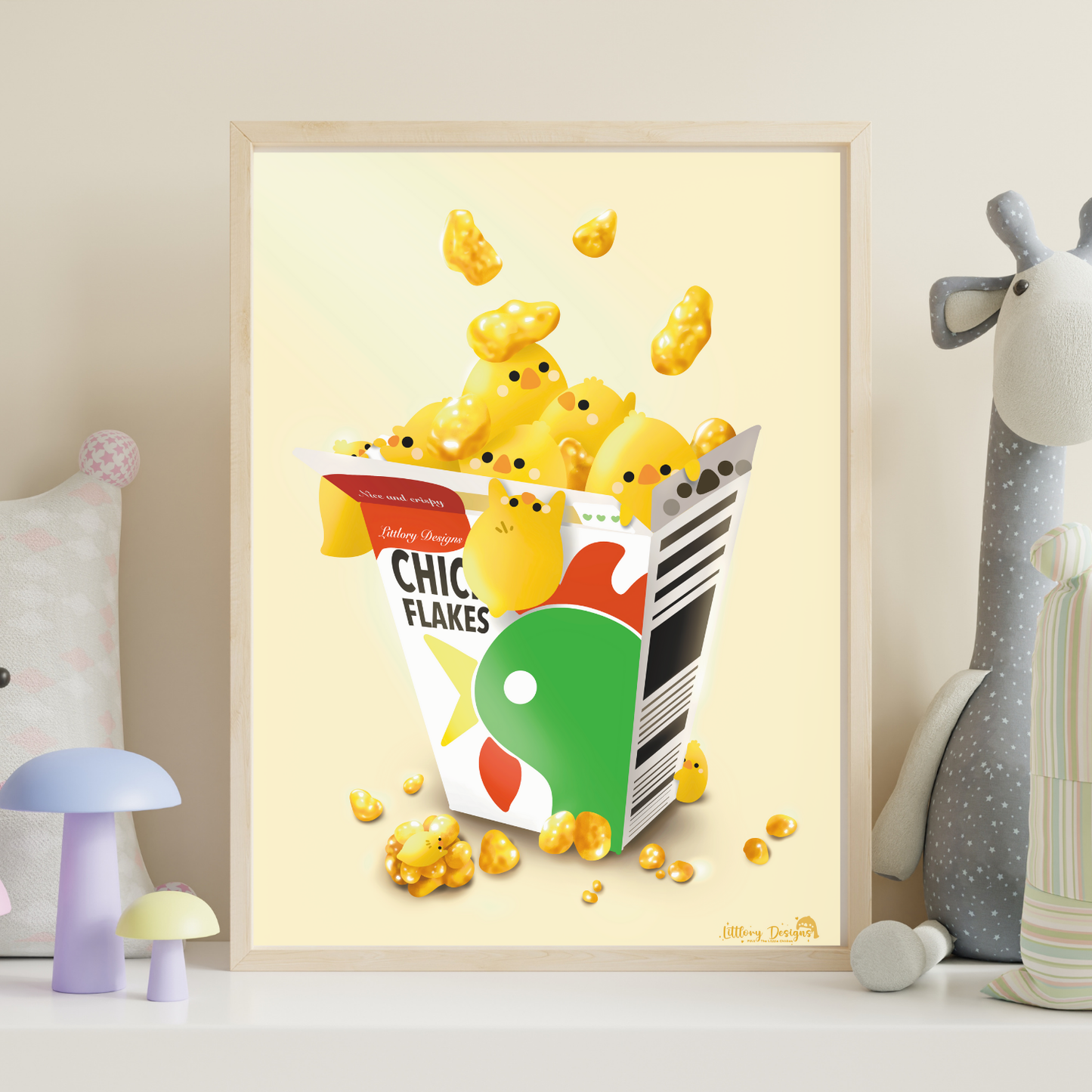 Chick Flakes Art Print