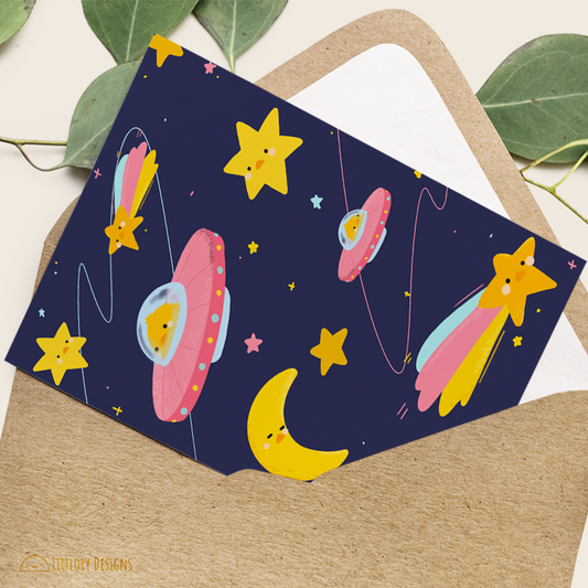 Galaxy pattern Card