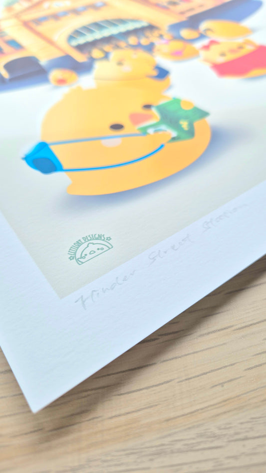 Flinders Street Art Print