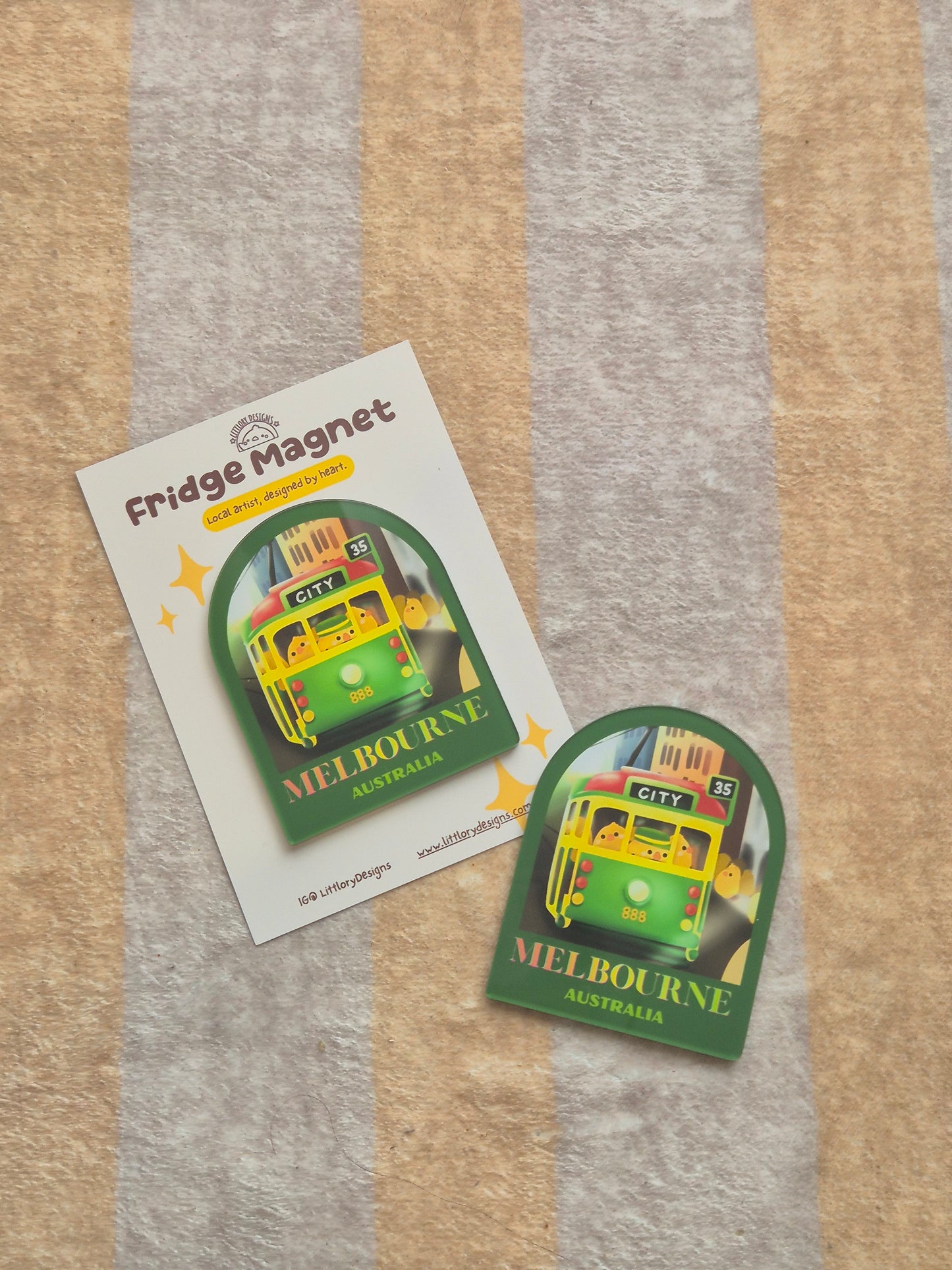 Melbourne Tram Fridge Magnet