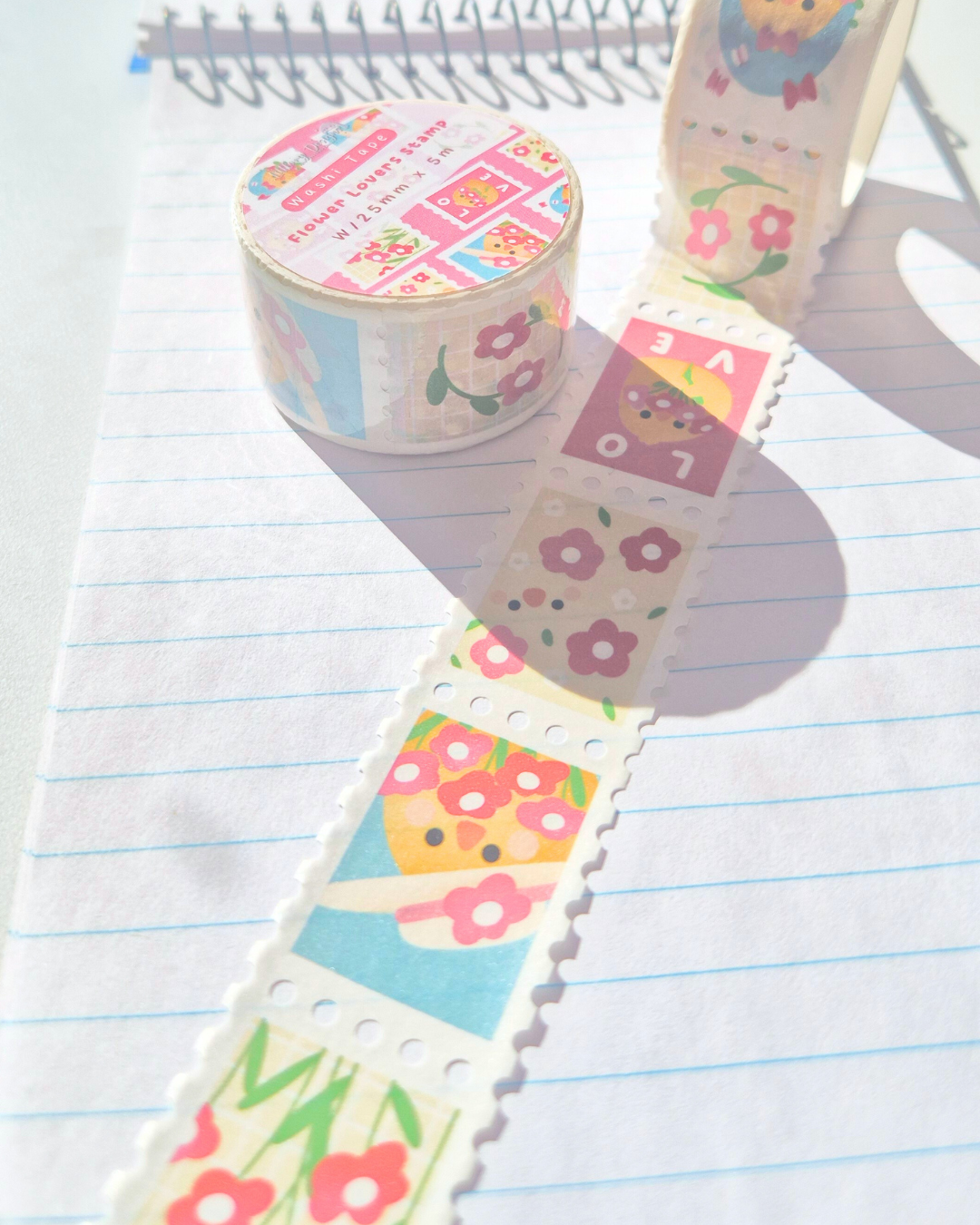 Flower Lovers Stamp Washi Tape