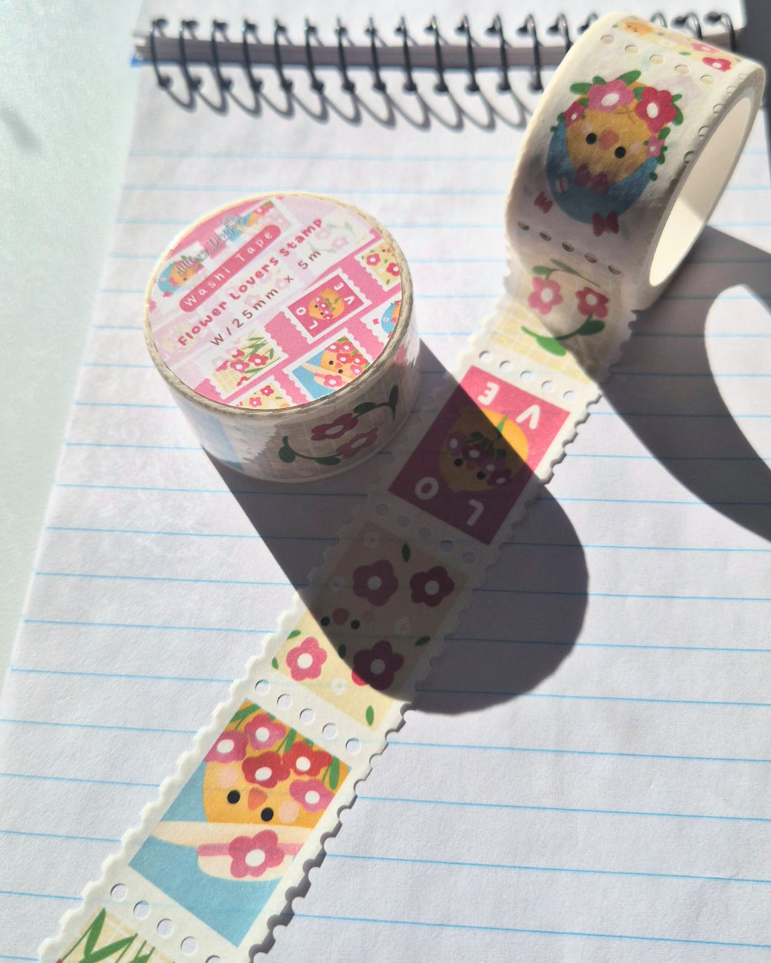 Flower Lovers Stamp Washi Tape