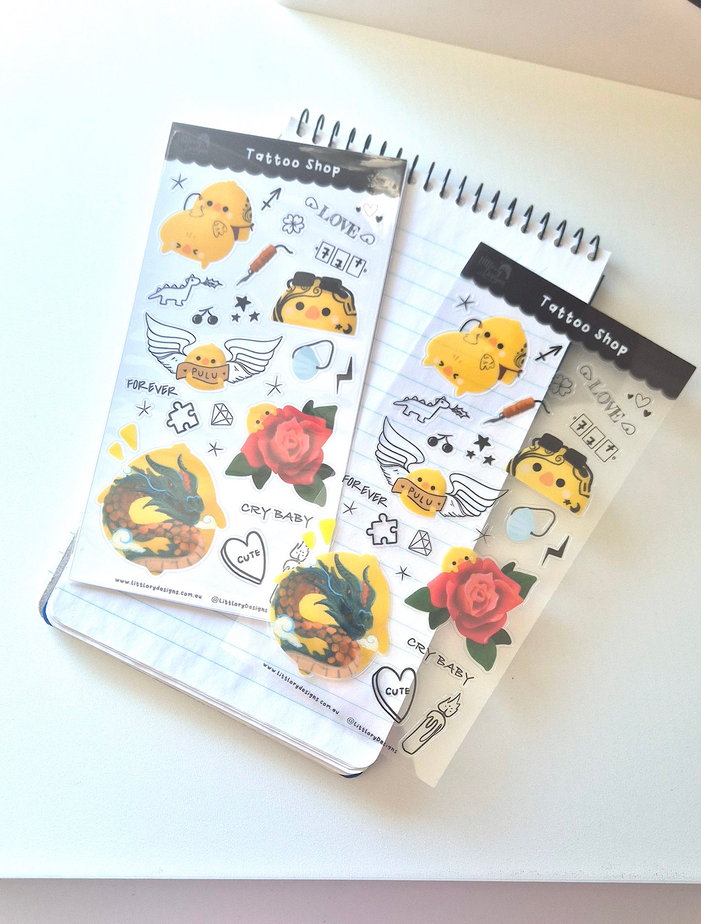 Tattoo Shop Sticker Sheet