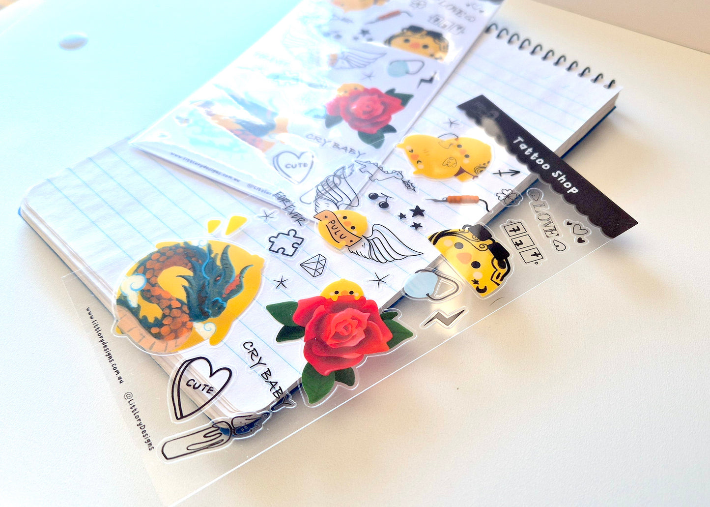 Tattoo Shop Sticker Sheet