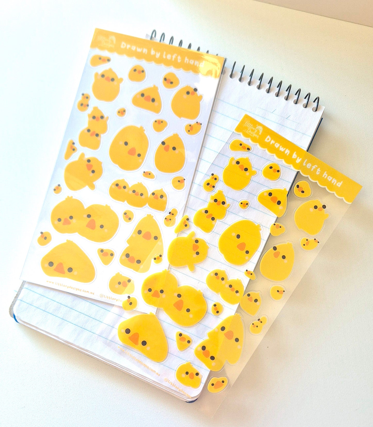 Drawn by Left Hand Sticker sheet