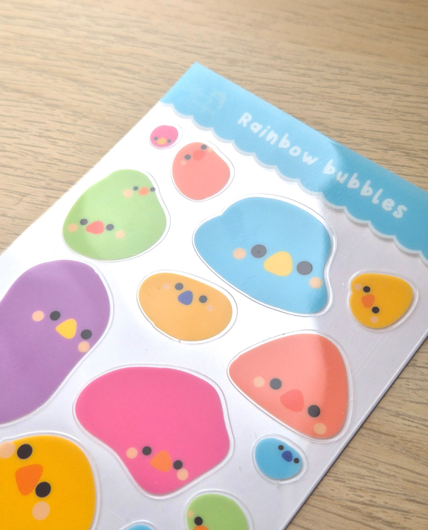 Rainbow Bubbles Sticker Sheet
