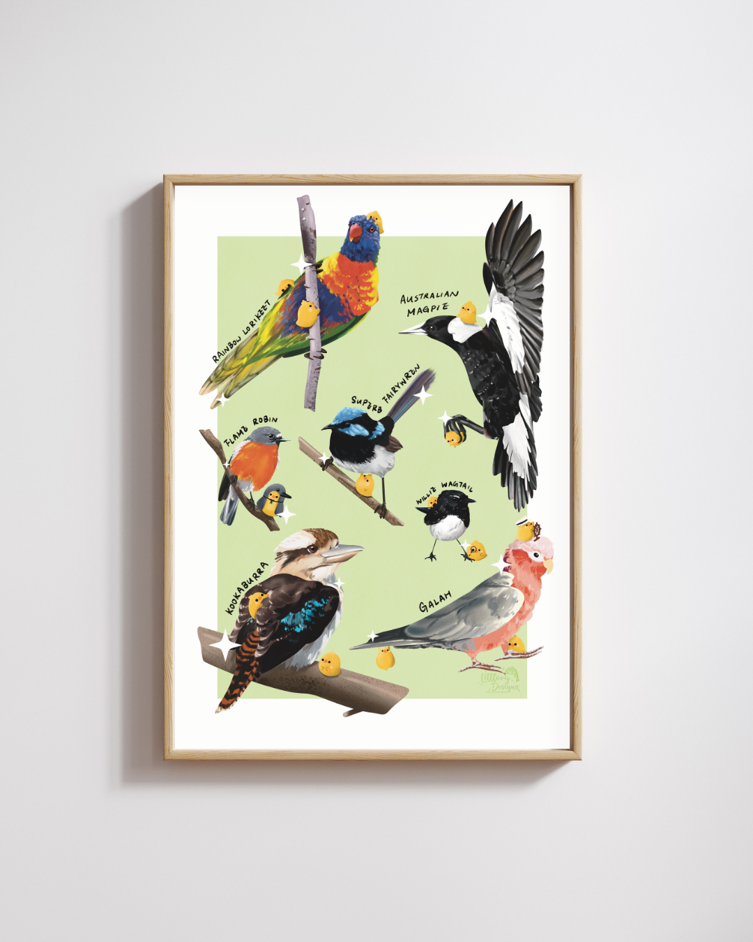 Australian Birds 1 Art Print