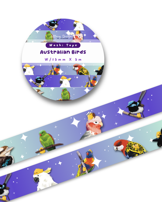 Australian Birds Washi Tape