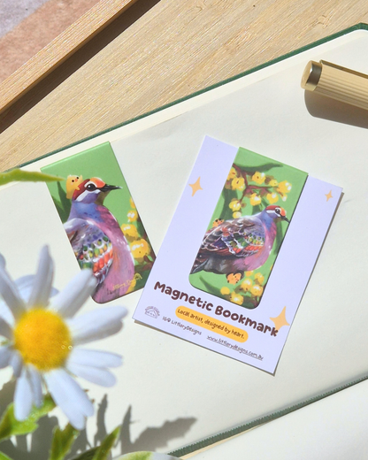 Bronzening Pigeon with Zig Zag Wattle Bookmark