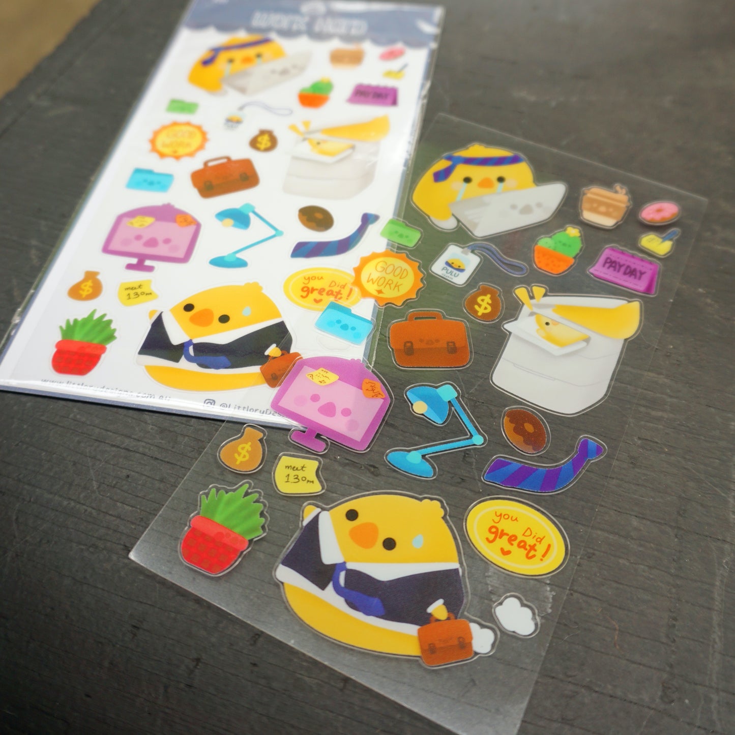 Work Hard Sticker Sheet