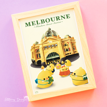 Flinders Street Art Print