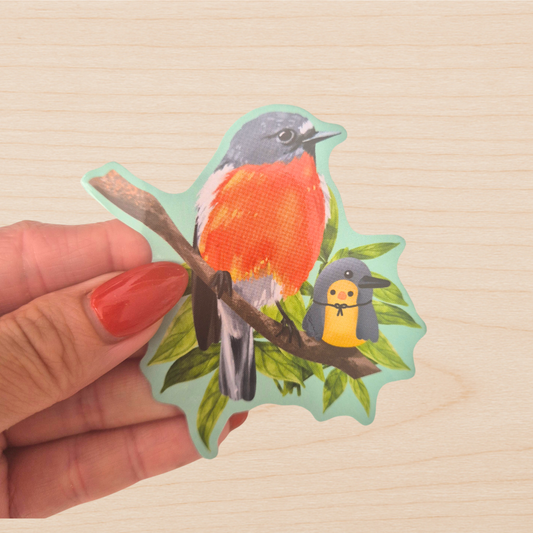 Flame Robin Sticker