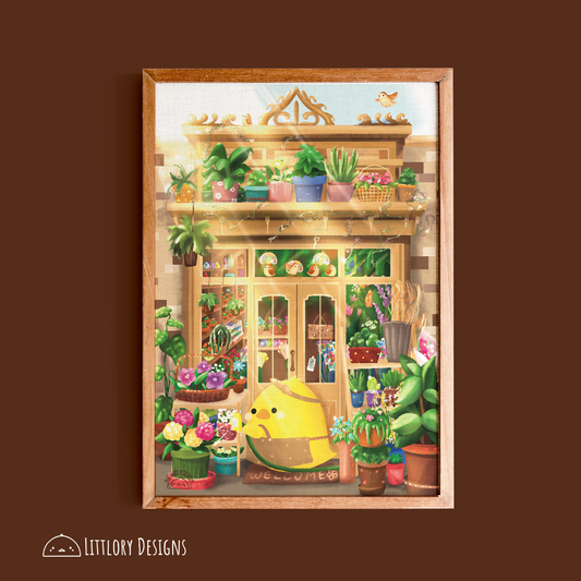 Flower Shop Art Print