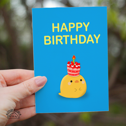 Happy Birthday Card (blue)