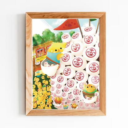 Hong Kong Bun Festival Art Print