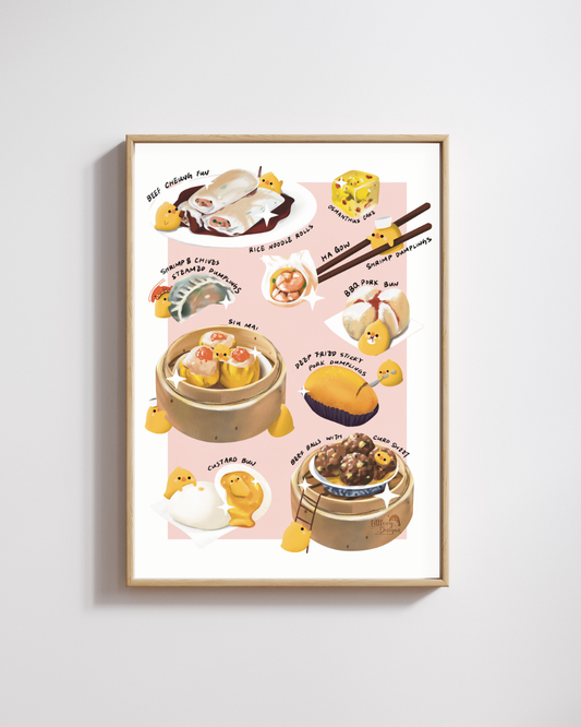 Hong Kong Dimsums Art Print