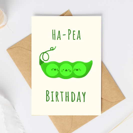 Ha-Pea Birthday Card