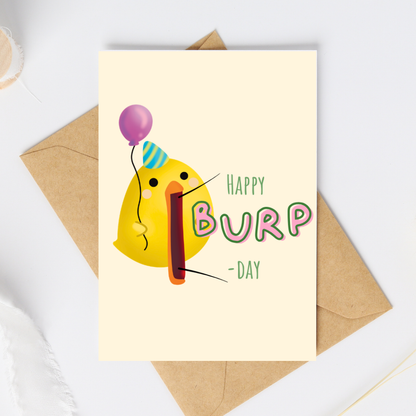 Happy Burp-day Card