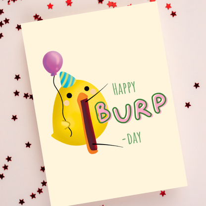 Happy Burp-day Card