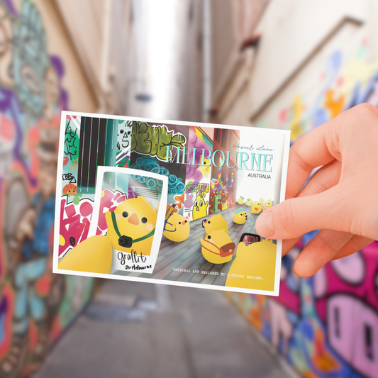 Hosier Lane Graffiti Melbourne Postcard