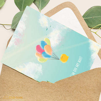 I'm On My Way Card