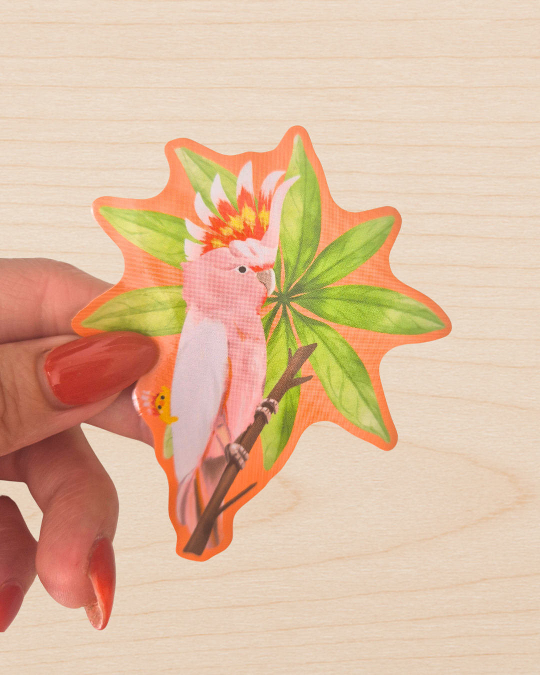 Pink Cockatoo Sticker