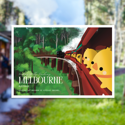 Puffing Billy Railway Melbourne Postcard