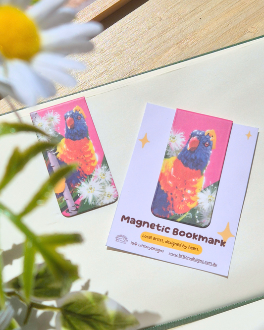Rainbow Lorikeet with Lemon Myrtle Bookmark