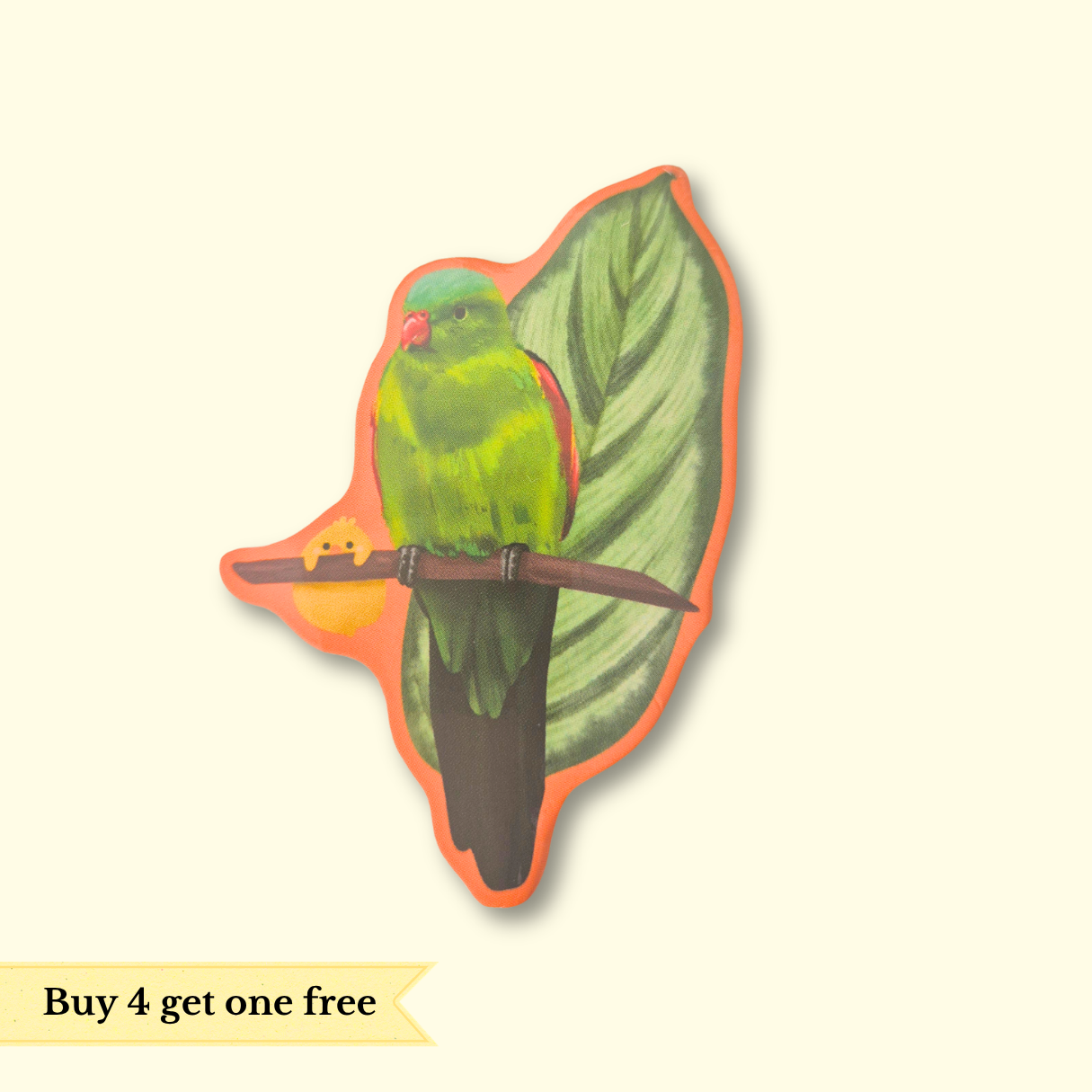 Red Winged Parrot Sticker