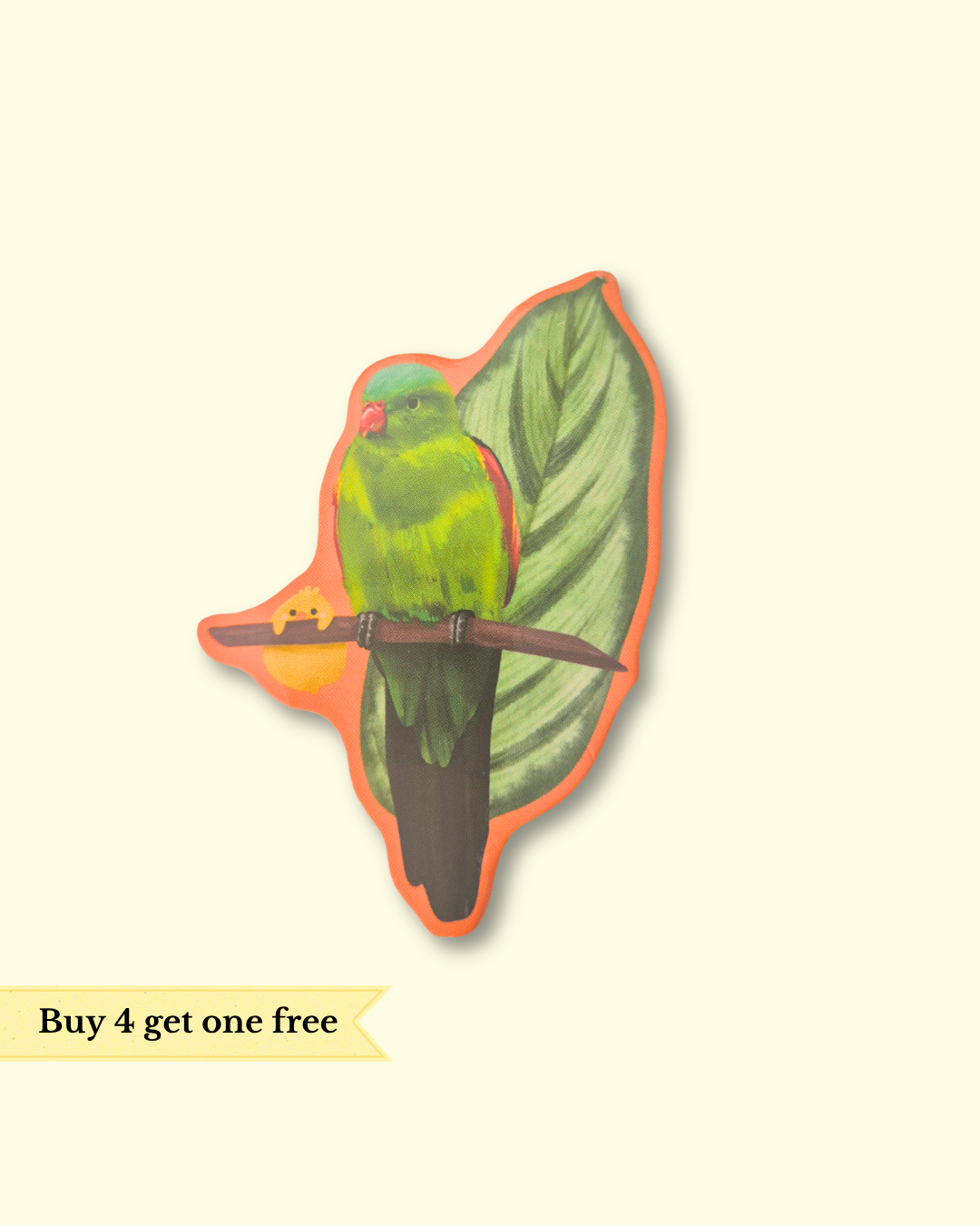 Red Winged Parrot Sticker